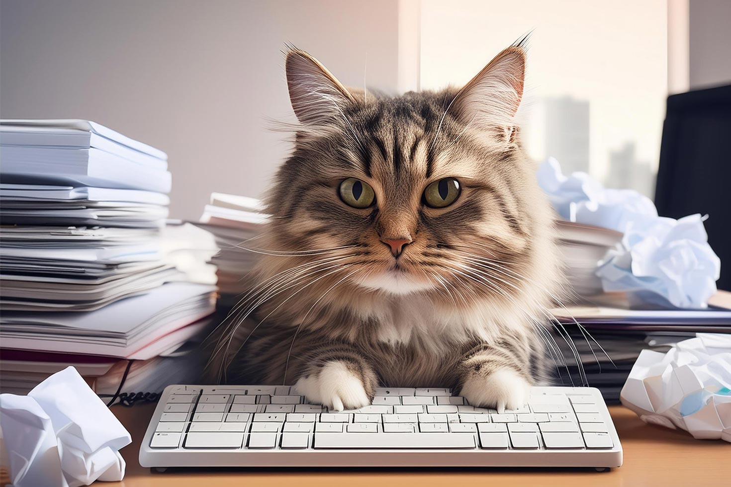 Cat on Keyboard 2 Column 1470x980px